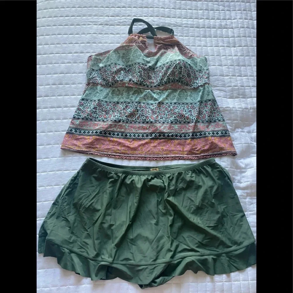 True Craft Two Piece Skirt Swimsuit